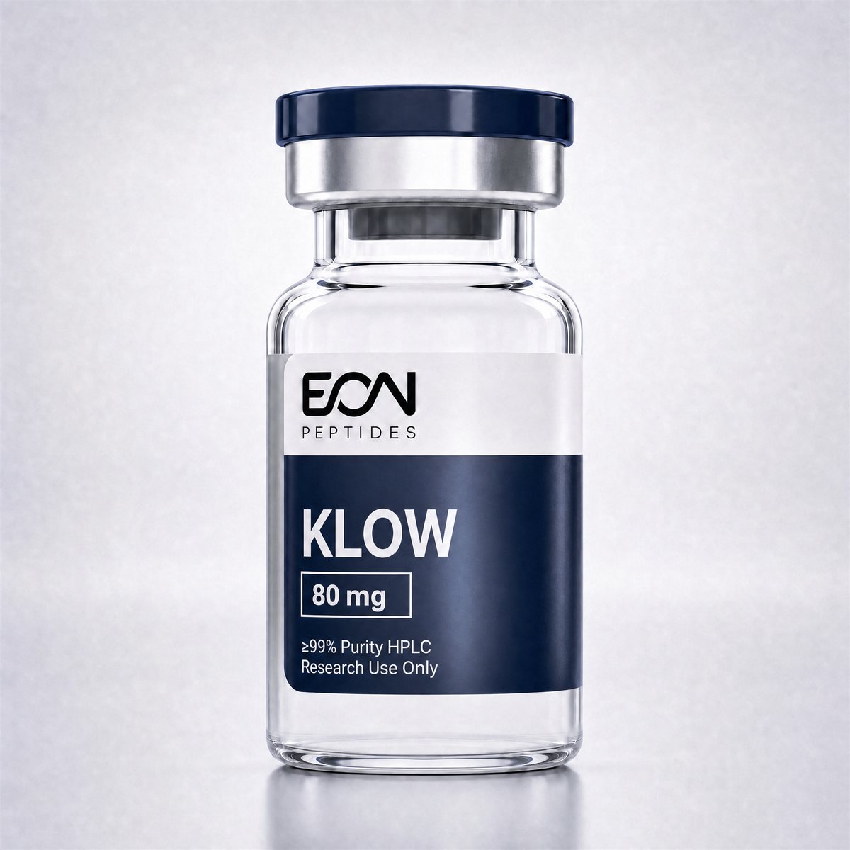 KLOW vial from the Eon Peptides research catalog
